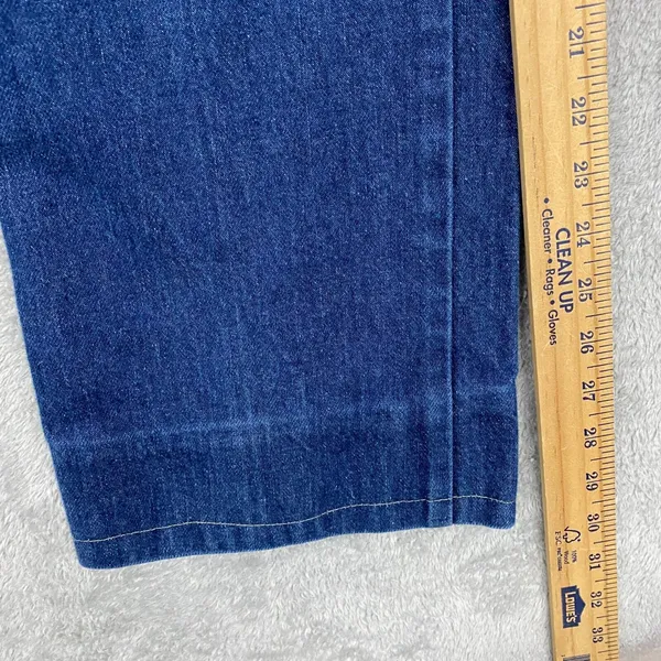 Chemin De Fer Jeans Womens 23 Blue Mid Rise Denim‎ Hippie 70s Vintage - Image 5