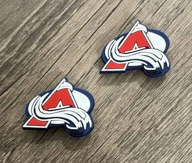 Colorado Avalanche Hockey Team Charm For Crocs Shoe Charms - 2 Pieces - Image 2