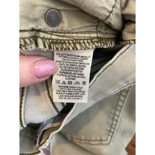 Free people green skinny jeans size 27 - Image 7