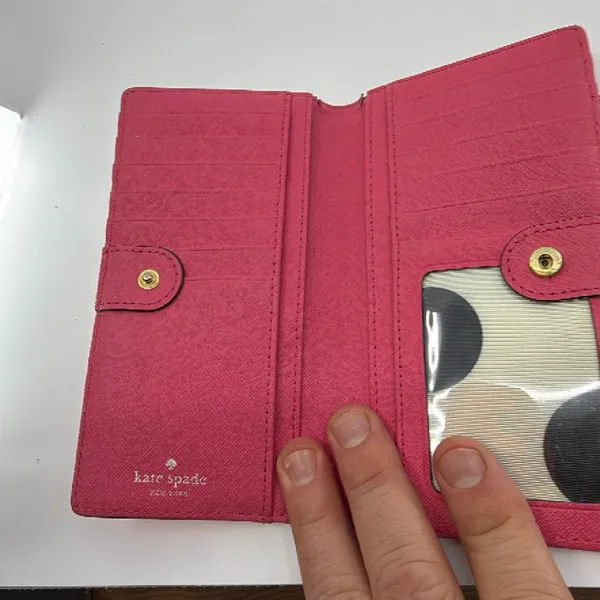 Kate Spade Continental Pink Saffiano Leather Wallet - Image 5
