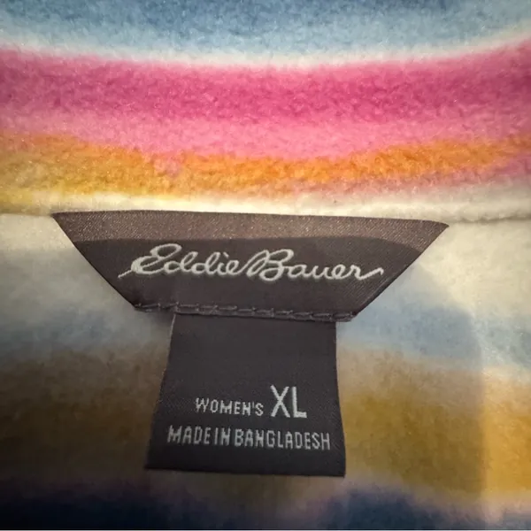 Eddie Bauer 1/4zip fleece pullover Women’s size XL - Image 7