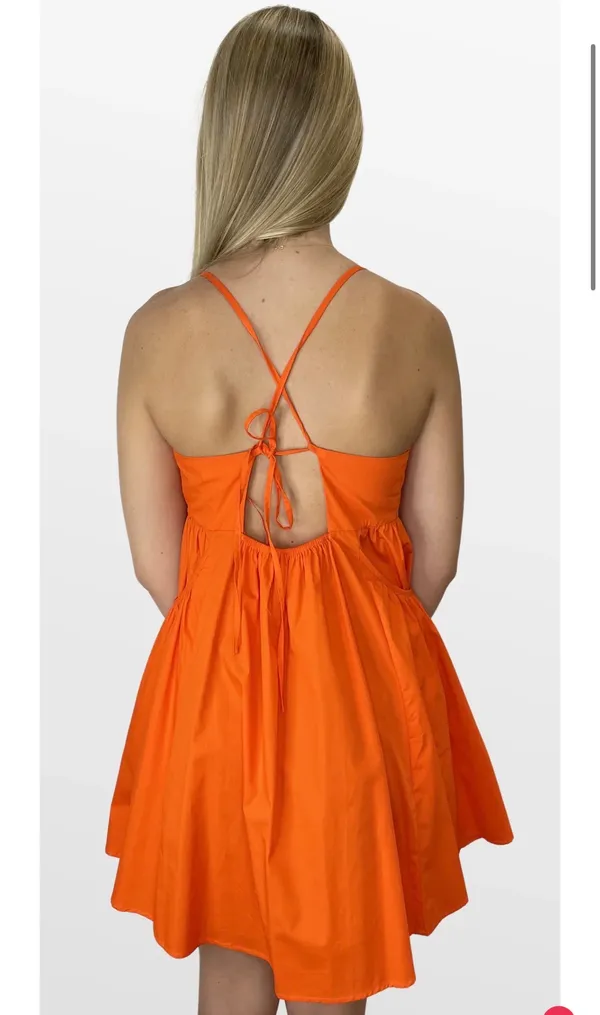 Mini Orange Dress Day + Moon - Image 2
