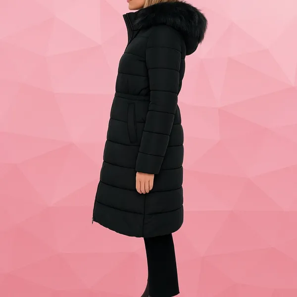 🆕 🌹🧥$495 Barbour Franchesca Winter Black Parka Jacket Puffer Coat UK 12 | US 8 - Image 2