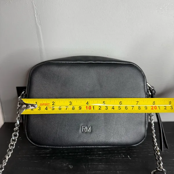 Rebecca Minkoff Black Quilted Studded Crossbody Bag Purse - Image 6