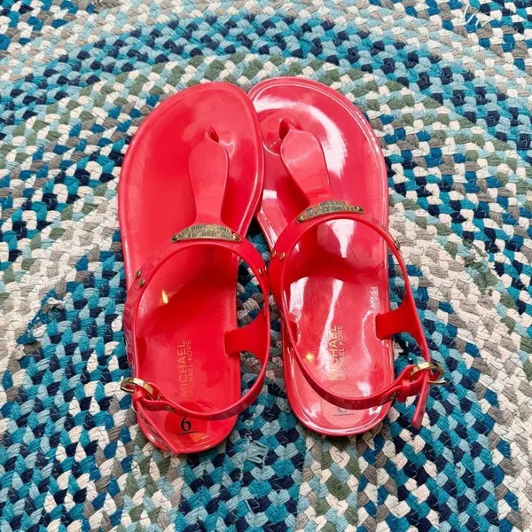 Michael‎ Kors Jelly Sandals Pink Size 6 - Image 3