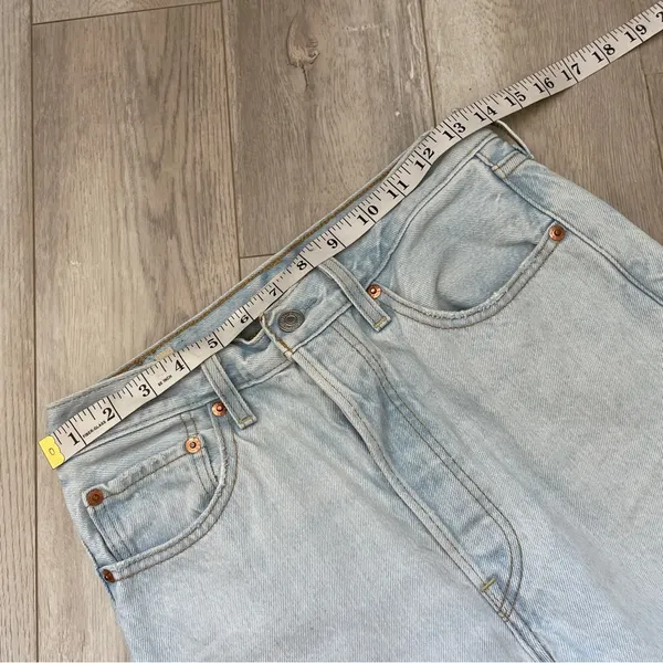Levis Ribcage Straight Ankle Denim Jeans Pants Light Wash (Size 27) - Image 6