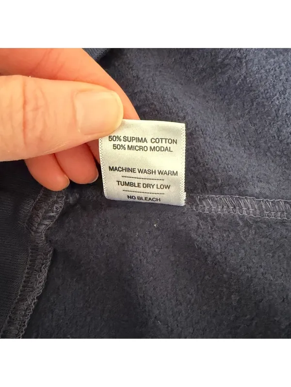 American Giant Crewneck Sweatshirt Size Large Navy Blue Minimalist Casual Cotton - Image 7