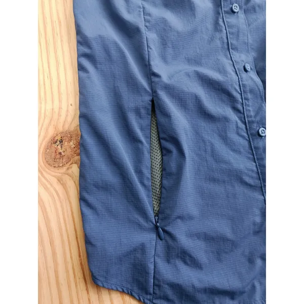 Eddie Bauer Women's Sleeveless Hiking Shirt XS Blue Vented Outdoor Travel Top - Image 4