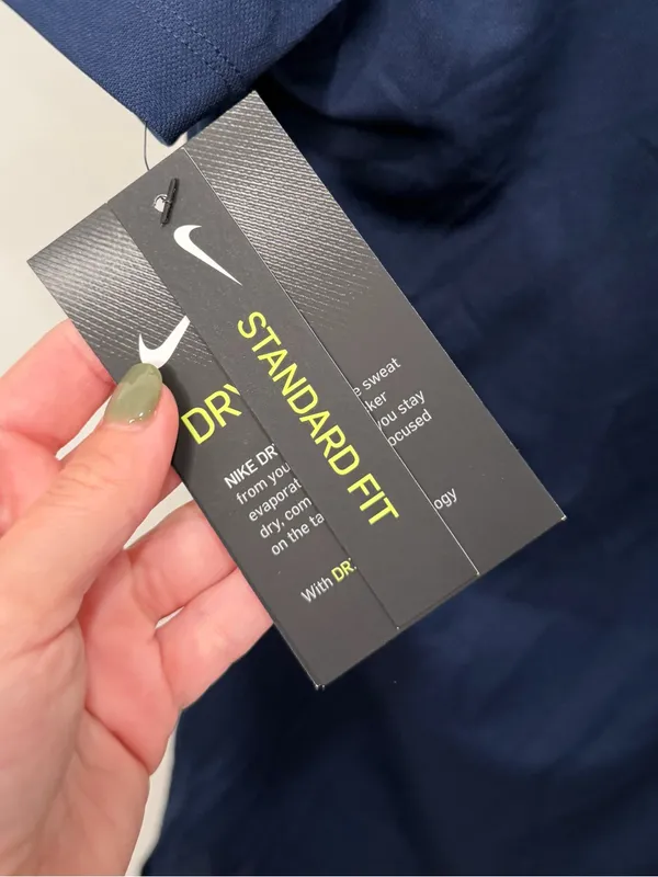 Nike Golf Dri-FIT Navy Blue Short Sleeve Polo Shirt BV0217-419 Womens Medium NWT - Image 4