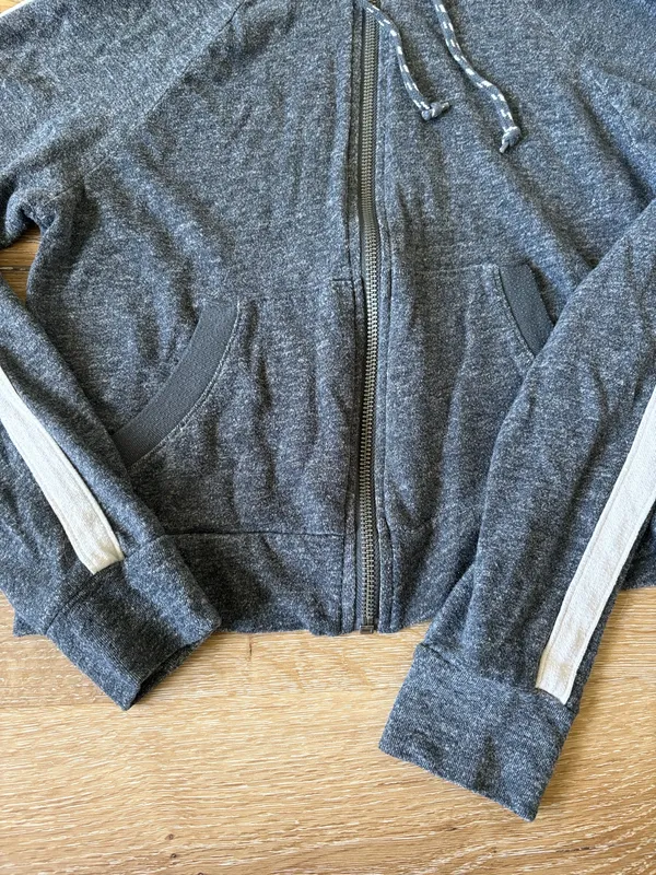 Rue 21 Dark Grey Full Zip Hoodie Jacket - Image 2