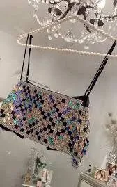 ZARA NWT  SHIMMERY CROP TOP - Image 14