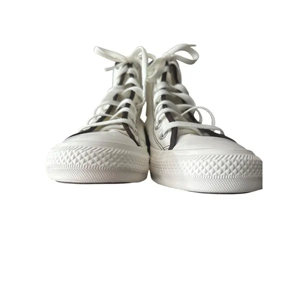 Converse By You High Top Shoe Sneaker‎ Womens 7.5 White Brown Wellness Club - Image 10