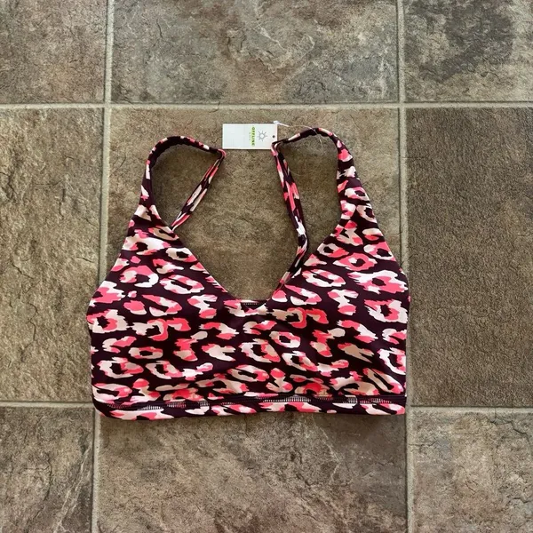 Offline By Aerie Goals Plunge Sports Bra Maplewood Size Large - Image 2