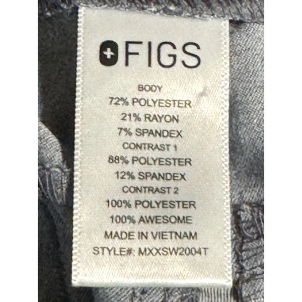 FIGS Zamora Jogger Scrub Pants Womens XS Graphite Gray FIONx Drawstring - Image 7