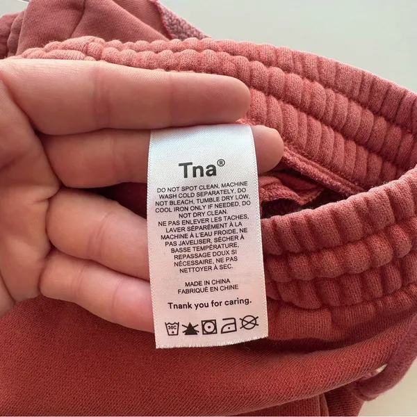 TNA cozy small Pink Athletic Shorts‎ Elastic Waistband - Image 5
