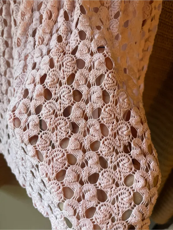 AUW Blush Pink Lace Mini Dress - Image 3