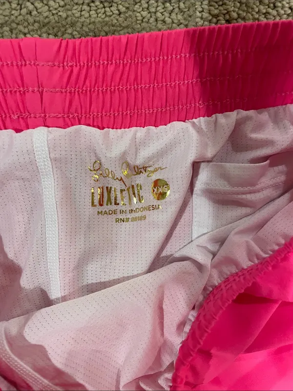 Lilly Pulitzer Neon Pink Athletic Shorts - Image 2