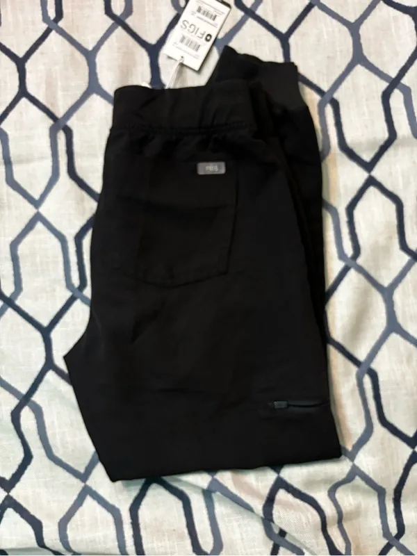 FIGS Technical Collection Zamora Women's Scrub Jogger Pants Black XSP NWT - Image 3