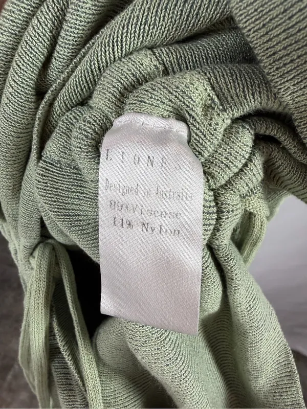 Lioness Sleeveless Knit Bodycon Mini‎ Dress in Sage Green Size XS - Image 4