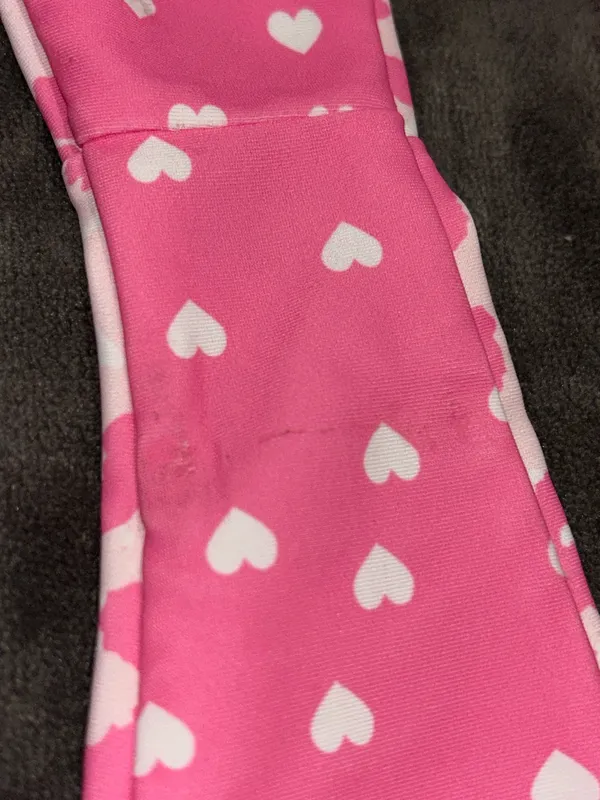Zaful NWOT Reversible Pink Heart Leopard Print Swimsuit Set - Image 7