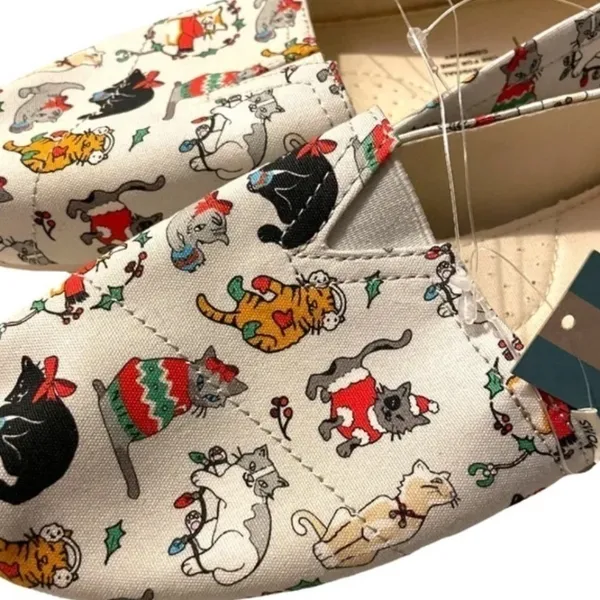 Tom's Christmas Cat 7 Holiday‎ Shoes - Image 5