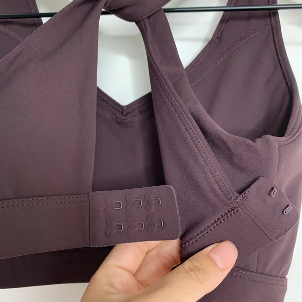 Oner Active Unified Layered Plum Brown Sports Bra XS Womens - Image 4