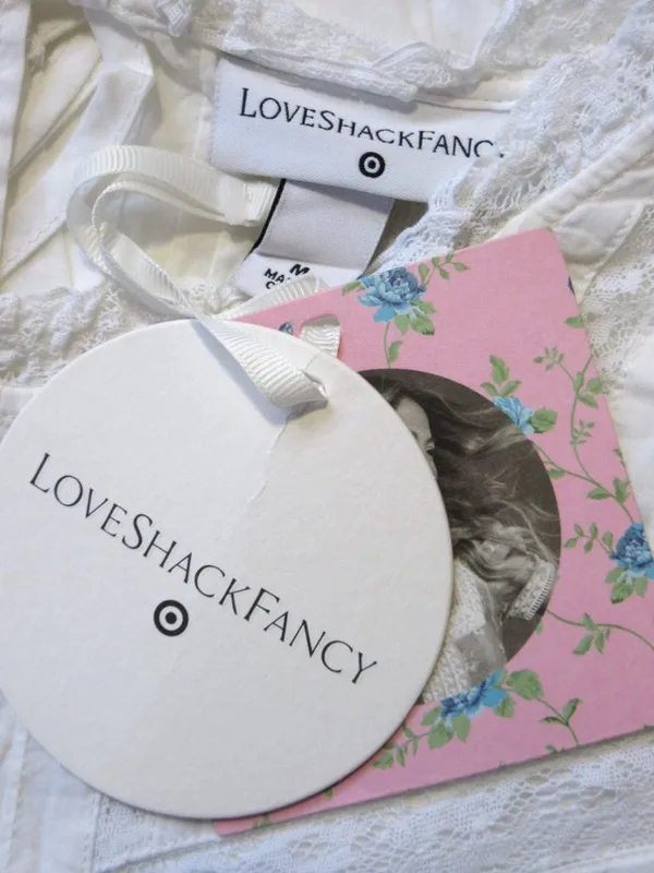 NWT LoveShackFancy x Target Talulah in White Pintuck Yoke Lace Trim Dress M - Image 5