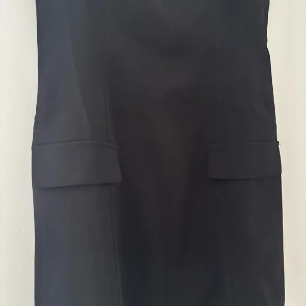 Peppermayo Allora Strapless Black Mini Dress with Pockets - Image 3