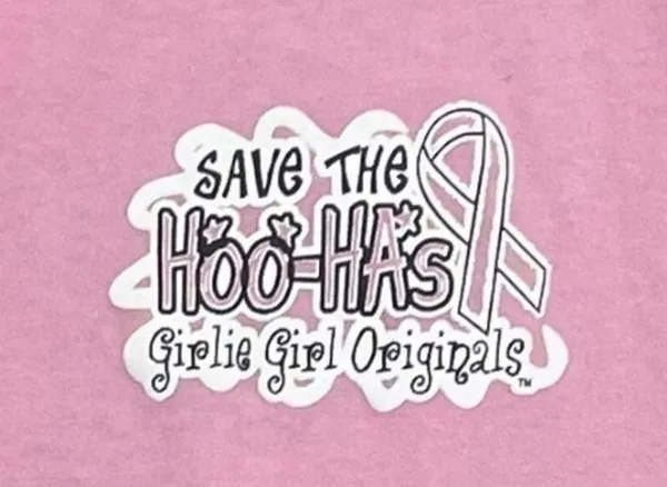 Breast Cancer Awareness T-shirt Short Sleeve Size Large Save The HOO-HAs Pink - Image 6