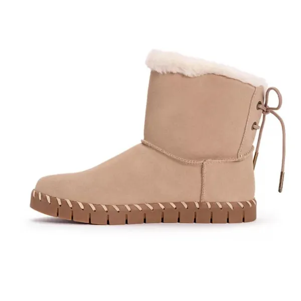 NEW MUK LUKS Flexi Albany Women's Suede Winter Boots Wool Lining - Image 4