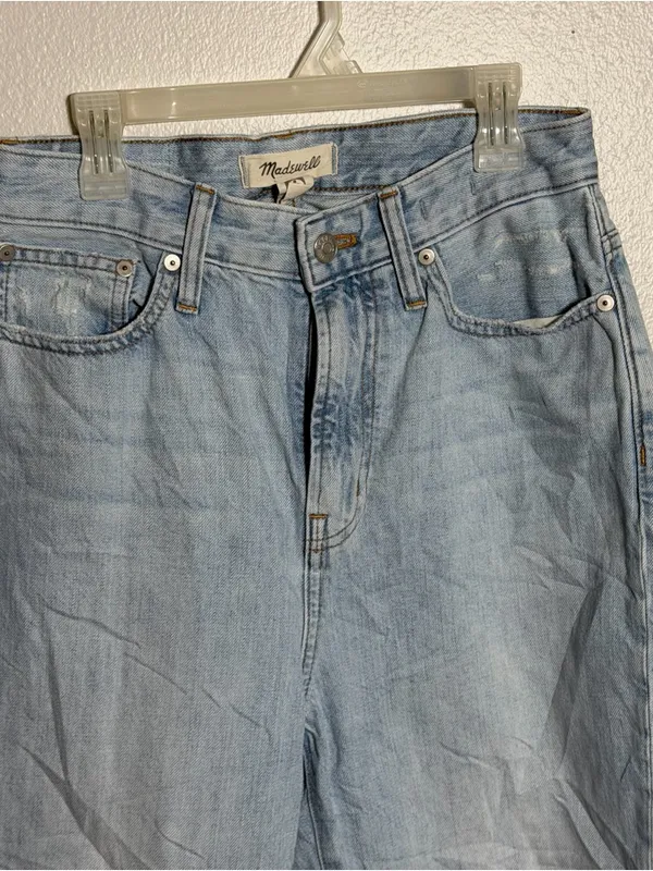 Madewell Women Denim The‎ Curvy Perfect Vintage Light Blue Jeans size 26 - Image 4