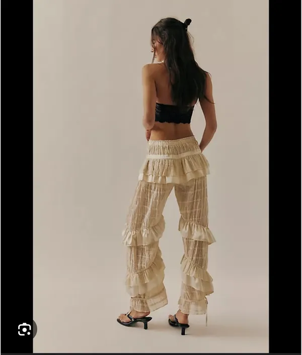 Free people ruffle pants  - Image 3