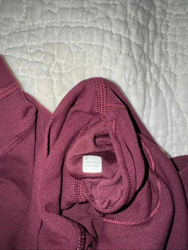 Lululemon Burgundy Leggings - Image 3