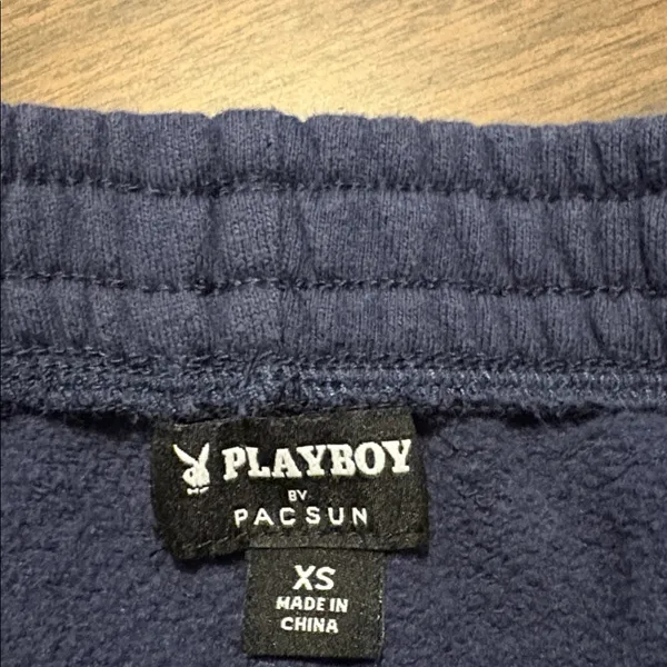 Playboy x PacSun XS Navy Blue Cotton Shorts - Image 2