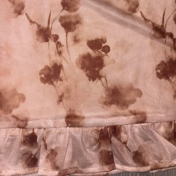 Princess Polly Brown Tan Floral Mini Dress - Image 7