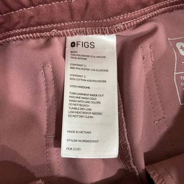 Figs technical collection medical scrubs pink XS - Image 5