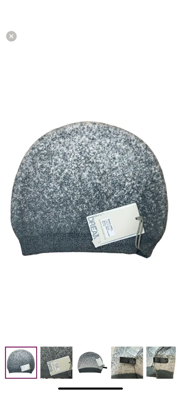 Barefoot Dreams CozyChic Ombre Gray Beanie NWT - Image 4
