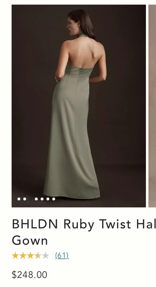 Anthropologie Bridesmaid Dress - Image 2