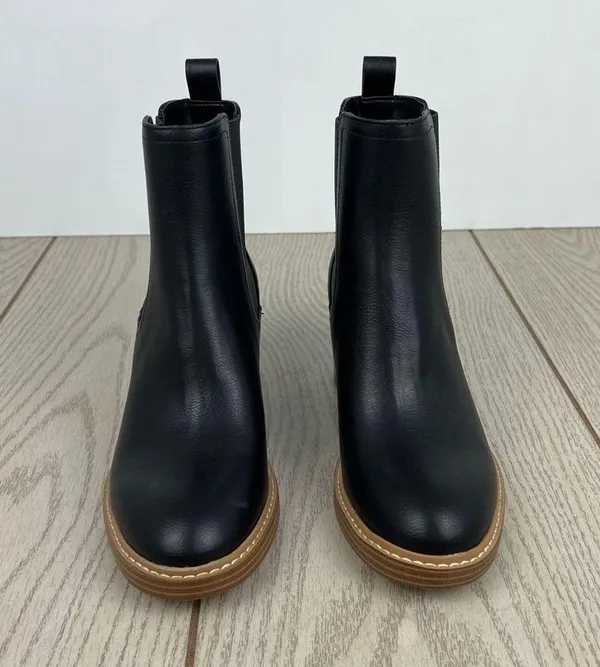 Marc Fisher Women's Modesty Block Heel Dress Booties 6M Black $149 - Image 2