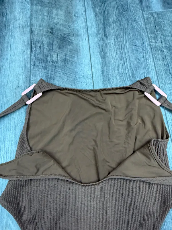 Aerie Brown Textured One Piece Swimsuit - Image 11