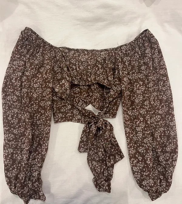Altar’d State Brown floral Top - Image 2