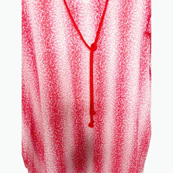 Tuckernuck Speckled Pink Coral Easy Hooded Beach Cover-Up Maxi Dress Size L - Image 5