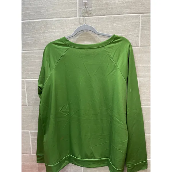 St. Patrick's Day pullover shirt women's small‎ shamrock heart Irish - Image 3