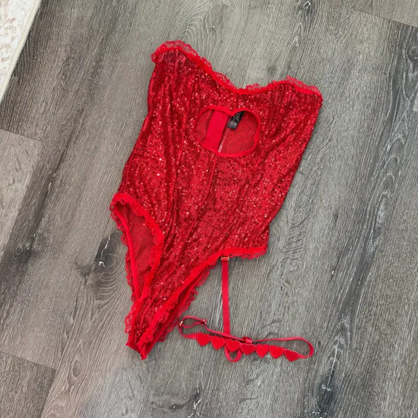 Sequin Heart Bodysuit - Image 3