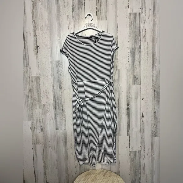 Stripped dress White Size XL - Image 2