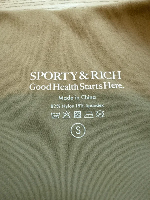 Sporty & Rich Serif Logo Biker Short - Image 6