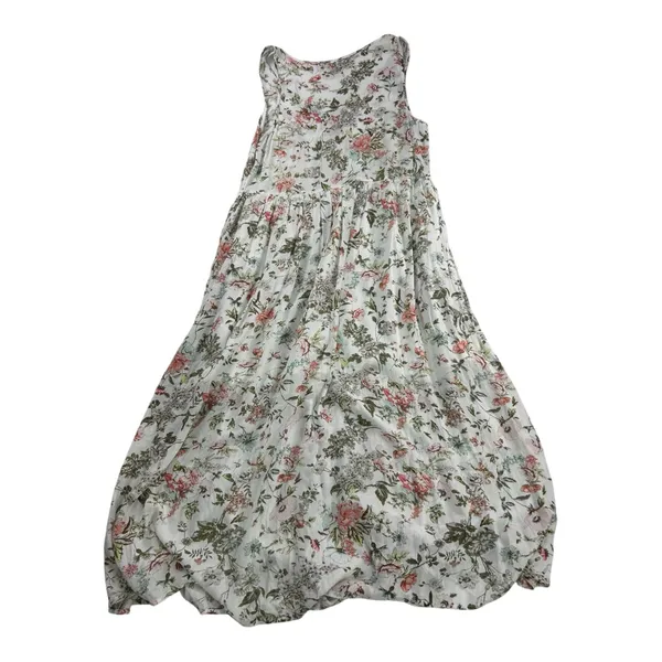 Frye Women’s Button Front Floral Gauze Sleeveless Midi Dress Romantic Size M - Image 13