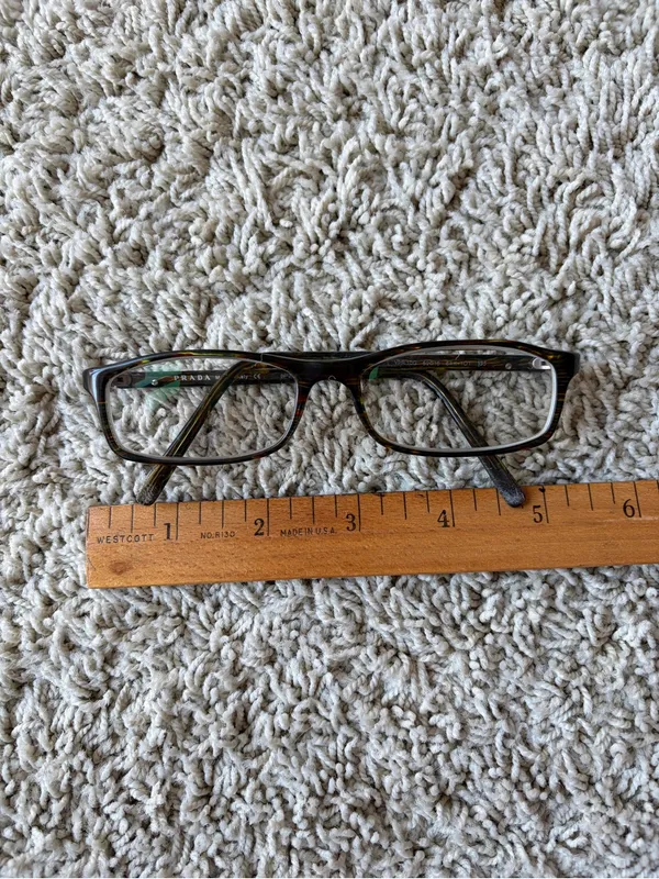 Prada VPR10G 6AK-101 Eyeglass Frames 52-16 Italy Leather Case A3 - Image 8