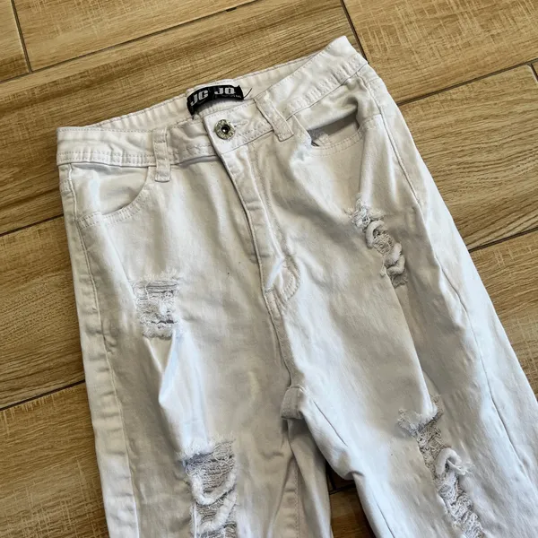 Womens JC&JQ White Flared Jeans - S - Image 2