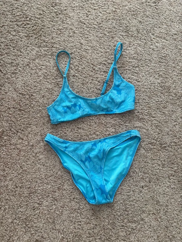 Triangle Blue Bikini Set  - Image 2